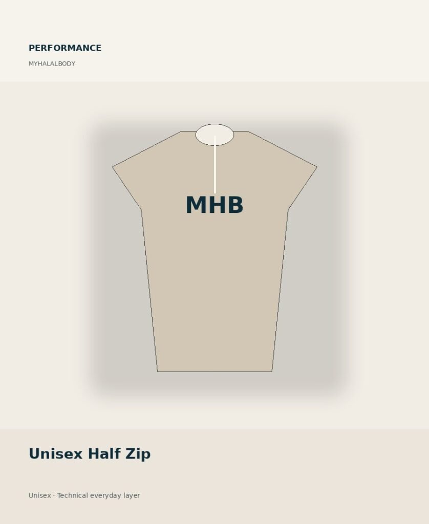 Unisex Half Zip