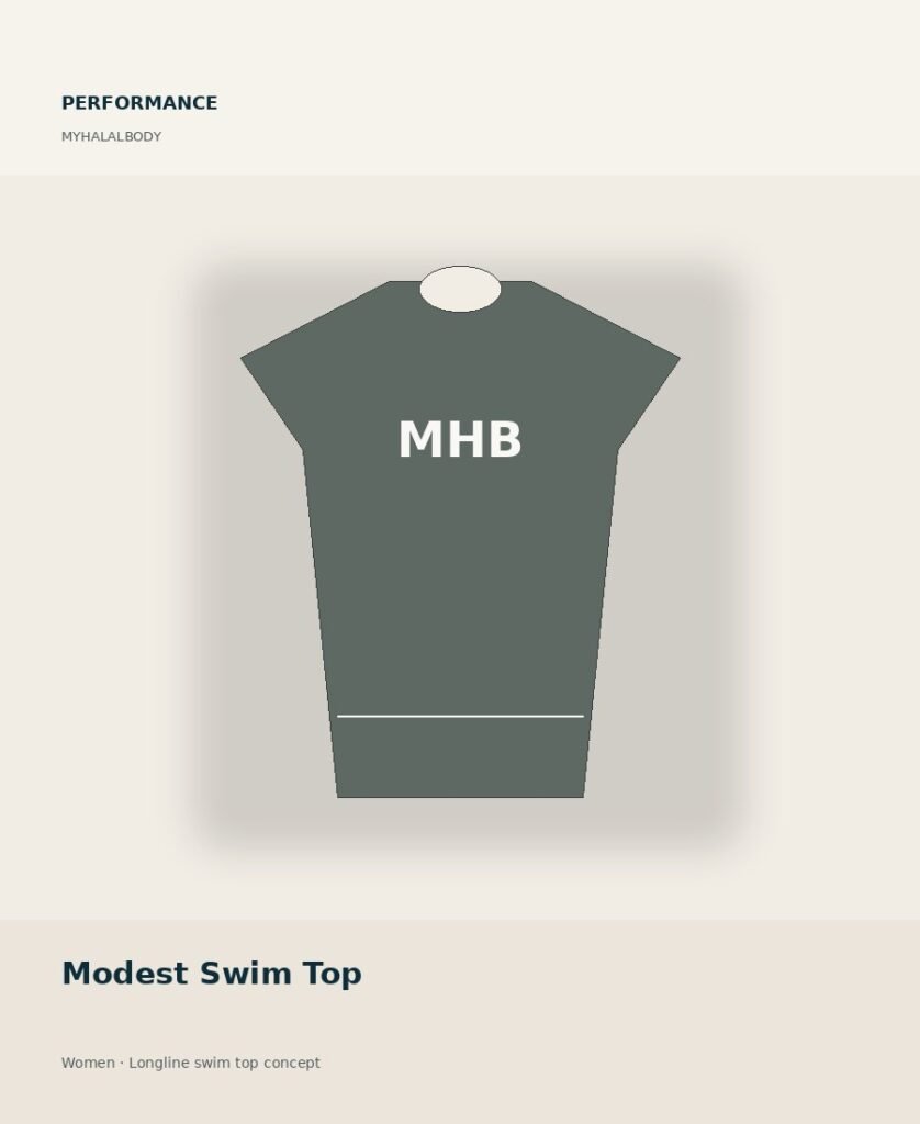 Modest Swim Top